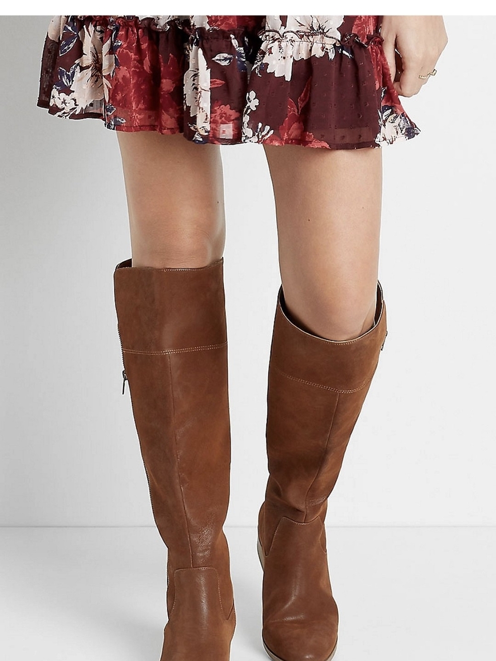 Classic Brown Over-the-Knee Leather Boots — Timeless Riding-Inspired Style